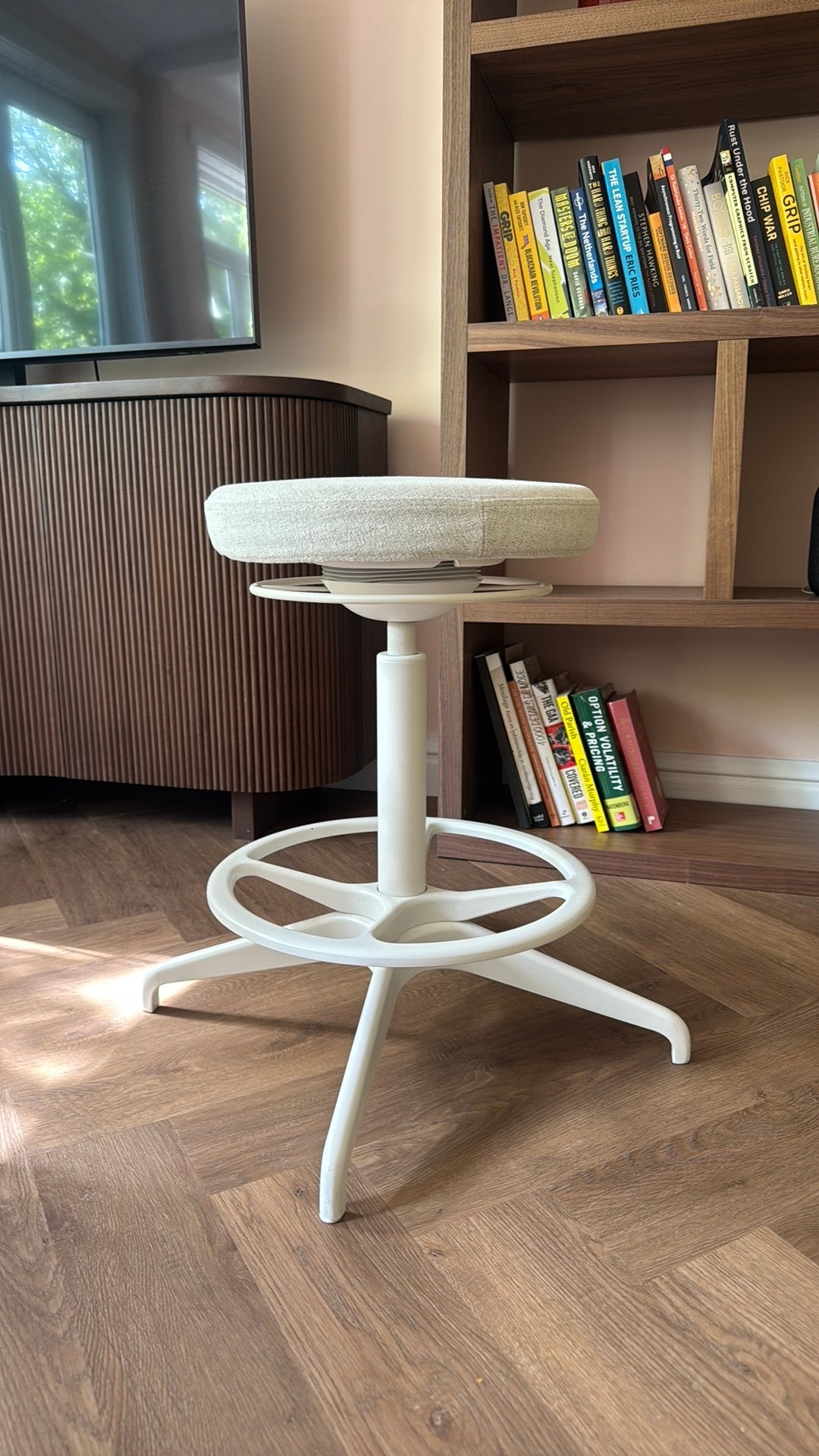 Ikea lidkullen, Huis en Inrichting, Krukjes, Ophalen, Zo goed als nieuw, Staal
