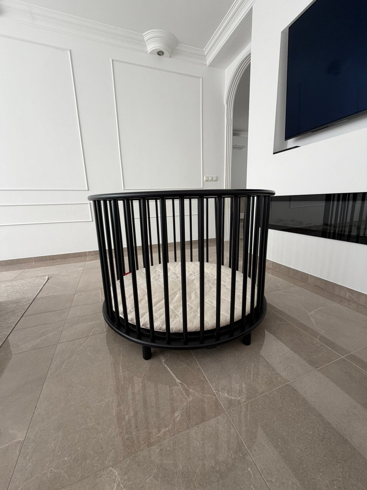 Bopita box rond mat zwart, Kinderen en Baby's, Boxen, Ophalen, Zo goed als nieuw, Rond