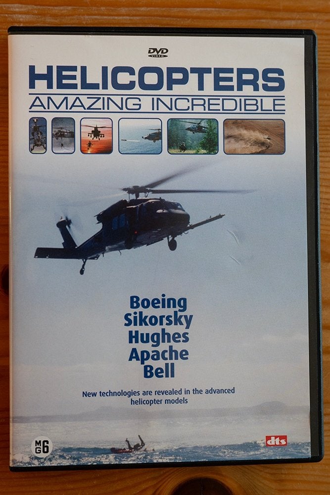 Dvd Helicopters Amazing incredible, Engels, Nederlands, Wetenschap of Techniek, Ophalen of Verzenden