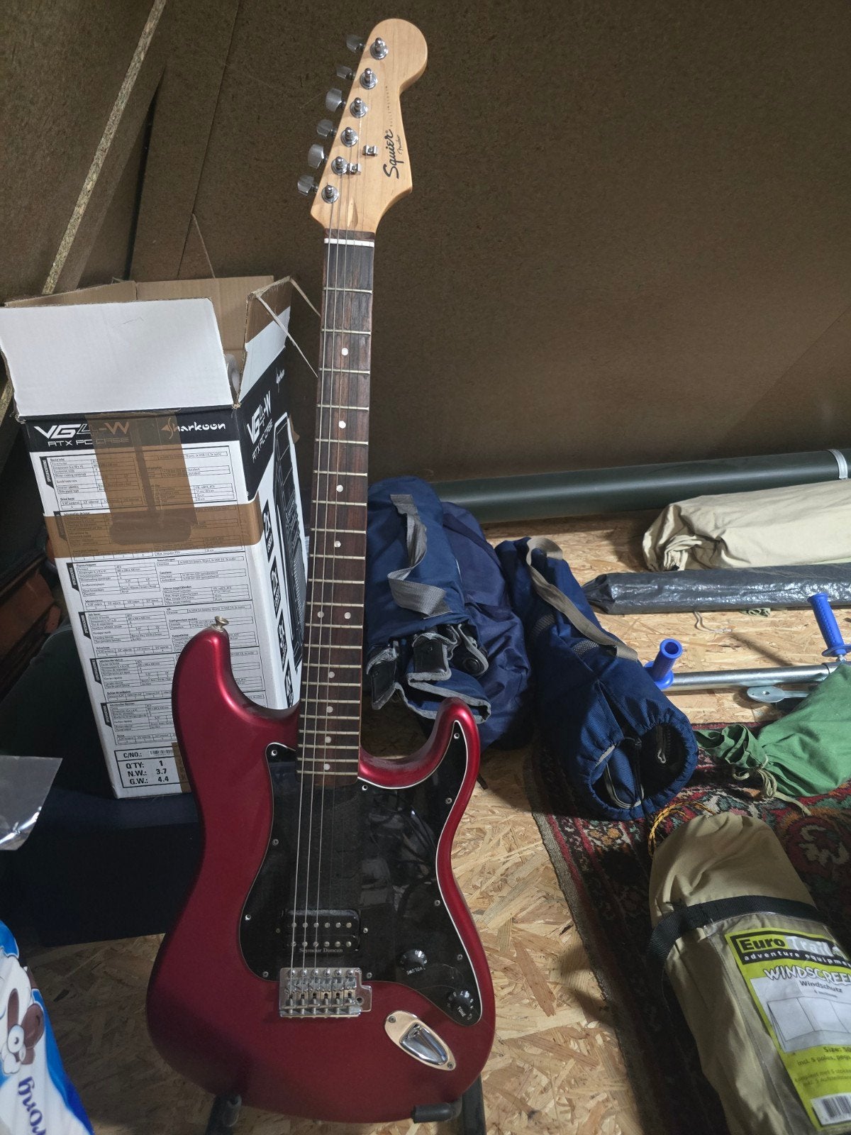 Fender Stratocaster (2010) met Squier hals en Seymour Duncan, Ophalen, Gebruikt, Solid body, Fender