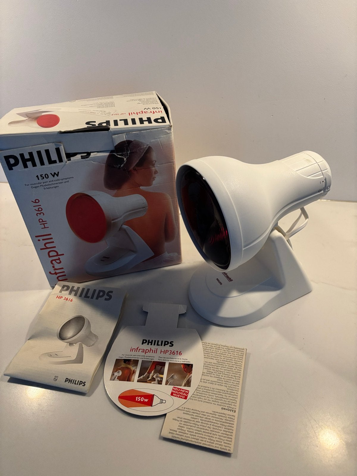 Philips Infraphil HP3616 Infraroodlamp - Zo goed als nieuw, Ophalen of Verzenden, Zo goed als nieuw, Overige typen