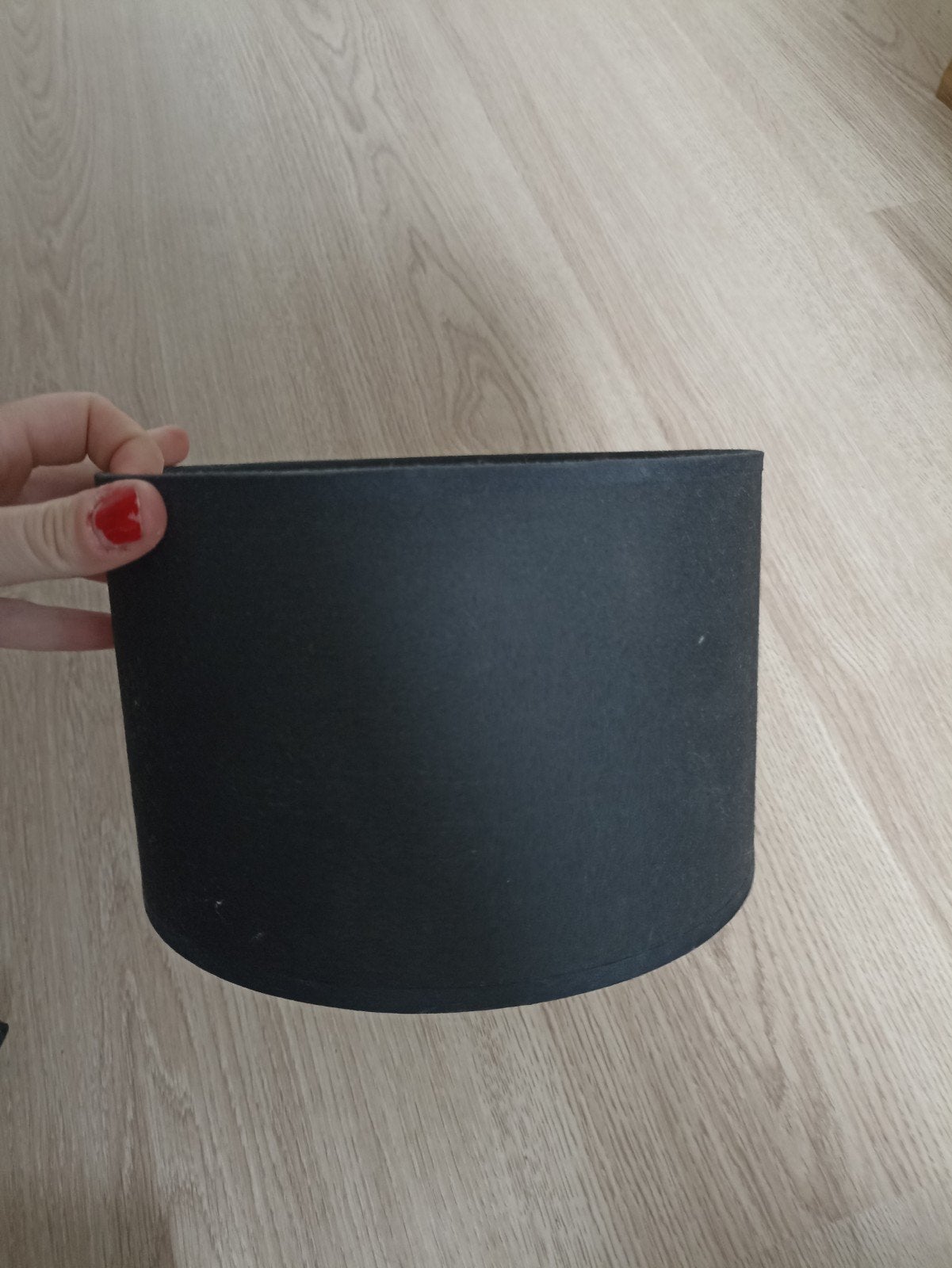 Kleine zwarte lampenkap, Ophalen of Verzenden, Rond