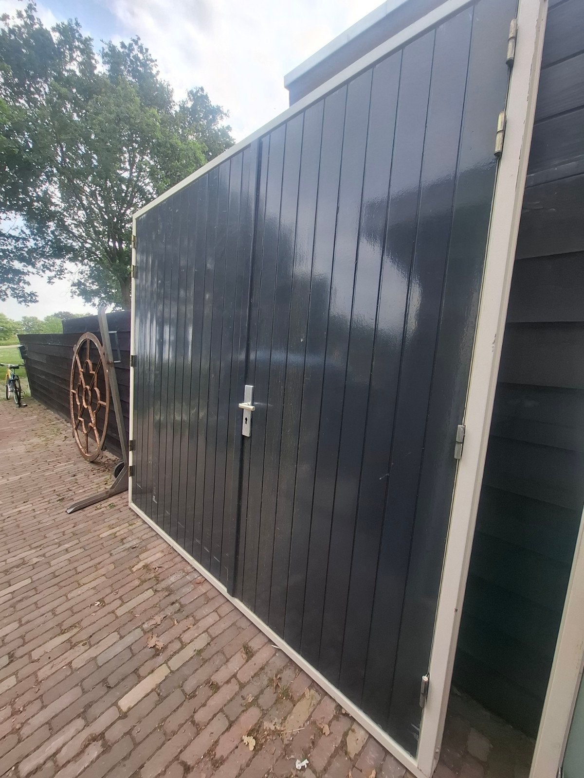Garagedeuren schuurdeuren pui deuren schuur garage, Ophalen of Verzenden, 120 cm of meer, Garagedeur, 215 cm of meer