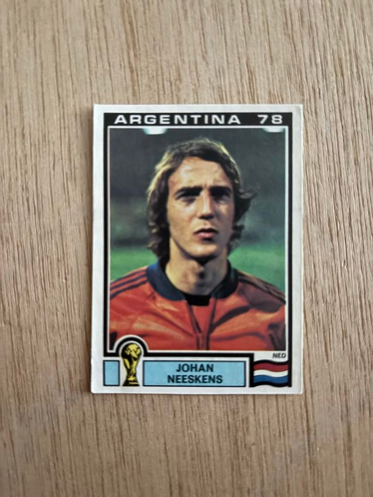 Johan Neeskens Panini sticker WK 1978 Argentinië, Verzamelen, Ophalen of Verzenden, Zo goed als nieuw