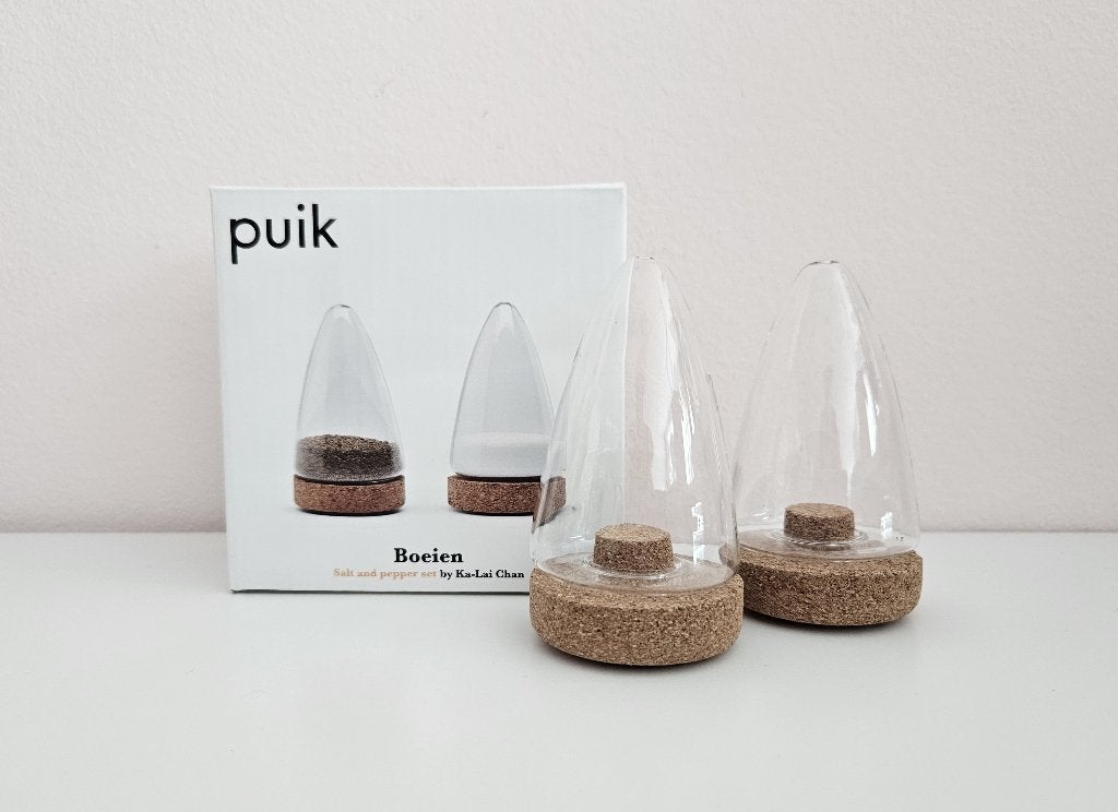 Nieuwe Puik Design Boeien peper en zout set, Overige typen, Ophalen of Verzenden, Nieuw, Glas