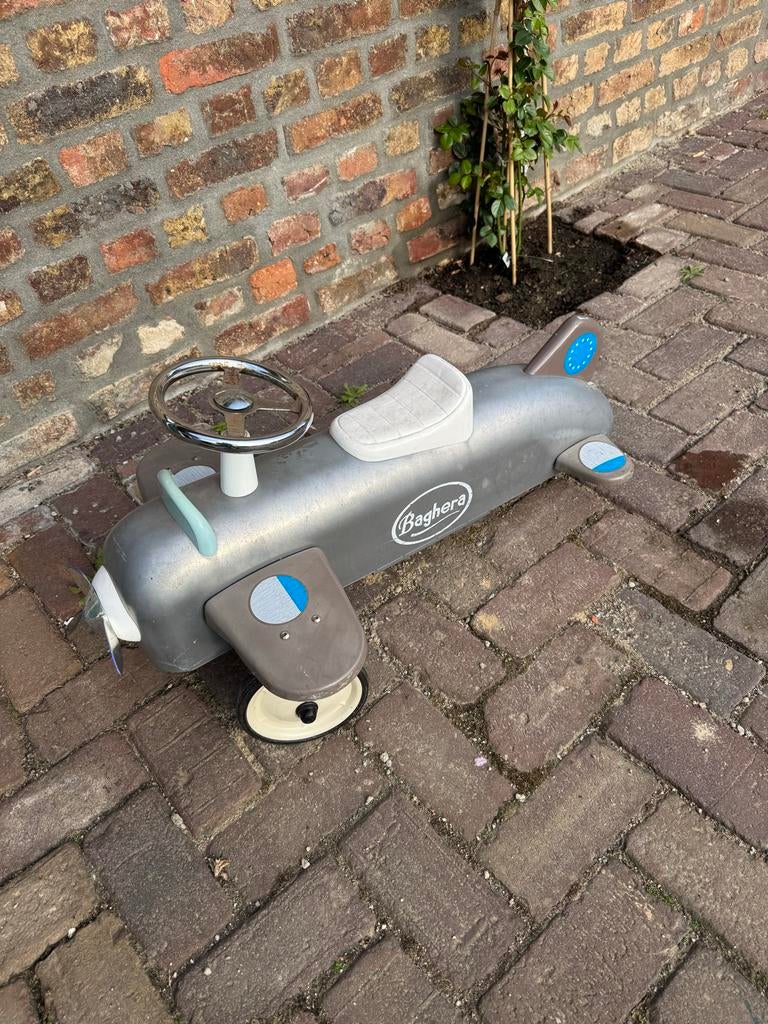 Baghera Vliegtuigje Loopauto - Vintage Design voor Kinderen, Kinderen en Baby's, Speelgoed | Buiten | Voertuigen en Loopfietsen