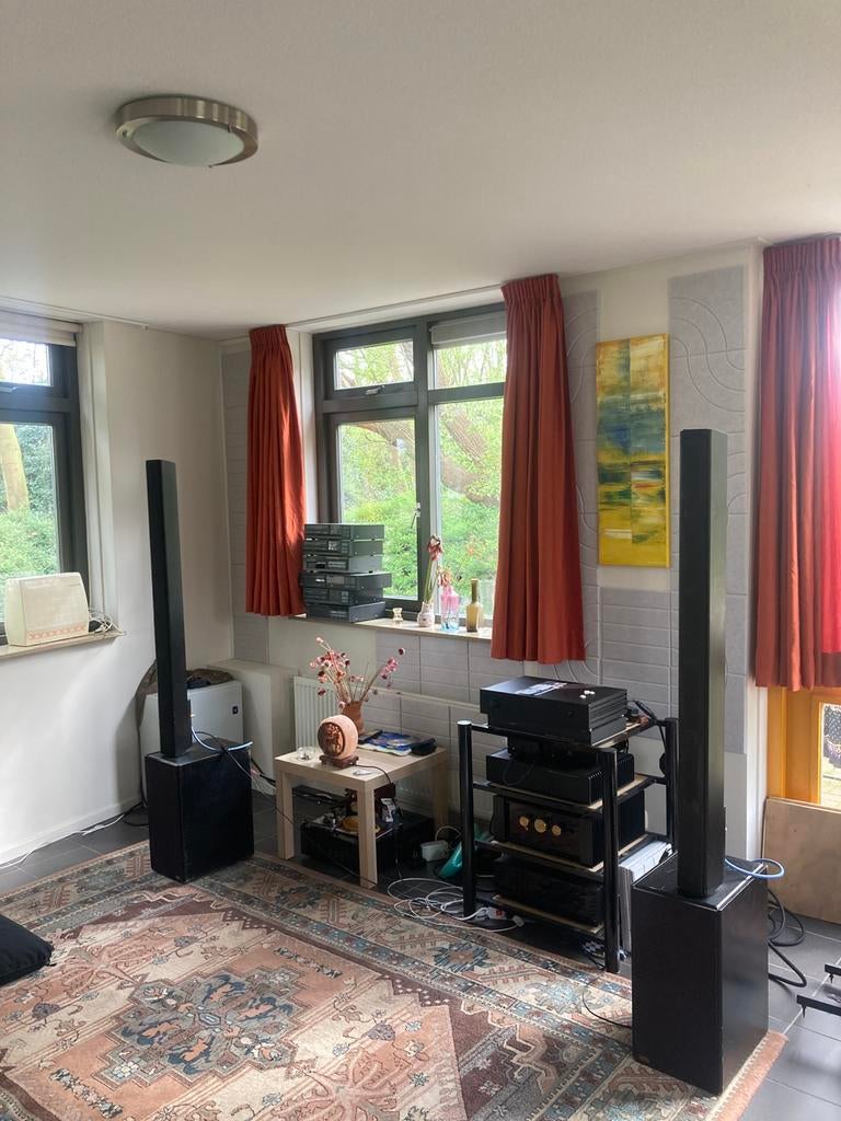 van medevoort electrostaten + voor/eindversterker, Audio, Tv en Foto, Luidsprekers, Gebruikt, 120 watt of meer, Front, Rear of Stereo speakers