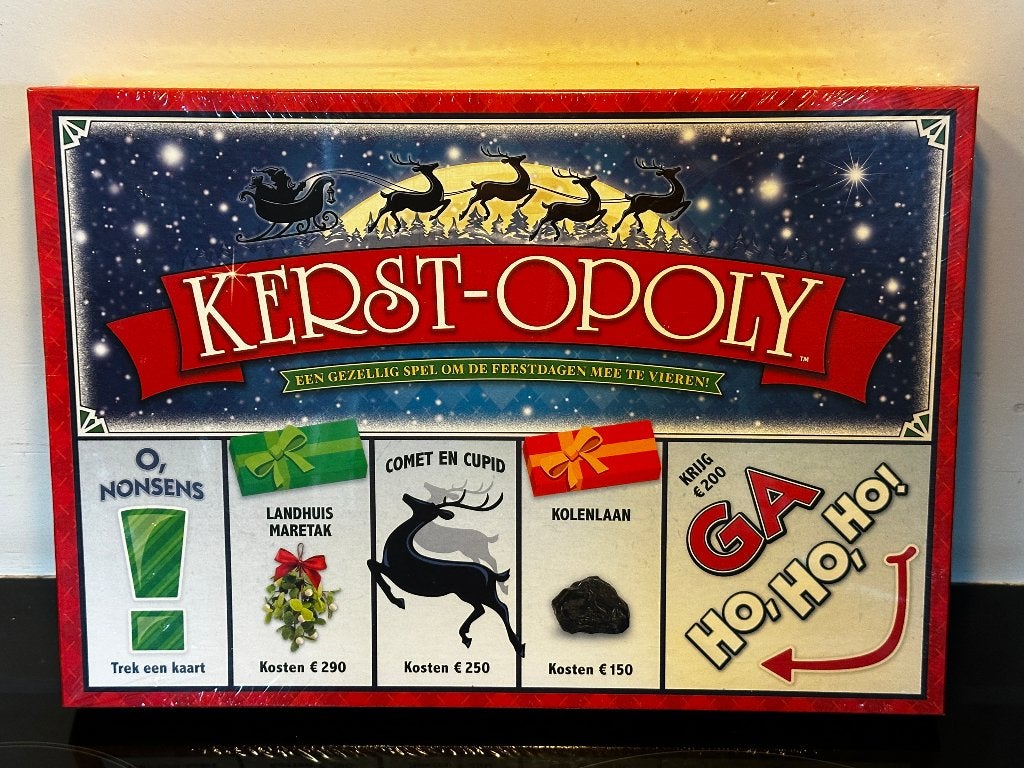 Kerst-Opoly bordspel - NIEUW IN SEAL / GESEALD - Tip!, Vijf spelers of meer, Ophalen, Nieuw