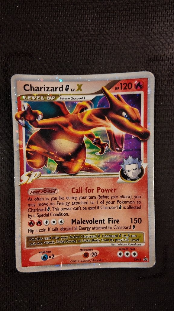 Charizard G LV.X 1 DP45 DP Black Star Promos | Pokemon kaart, Hobby en Vrije tijd, Ophalen, Losse kaart, Foil