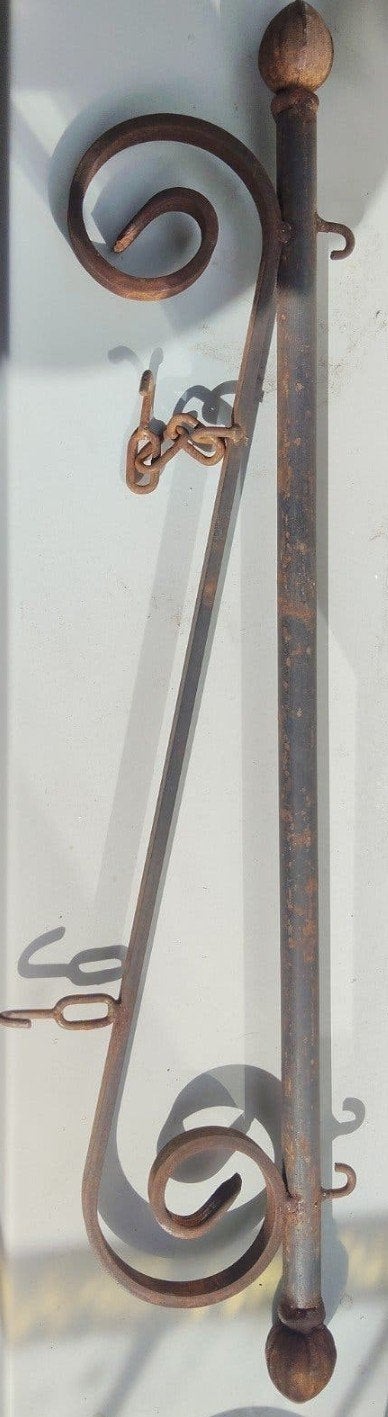 Vintage Smeedijzeren Uithangbord Beugel  Gevelbeugel (60 cm), Ophalen