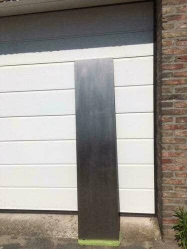 Rvs aanrecht/werkbank bladen 180 x 40 cm nu voor  75,-, Ophalen, Minder dan 50 cm, Zo goed als nieuw, Minder dan 25 cm