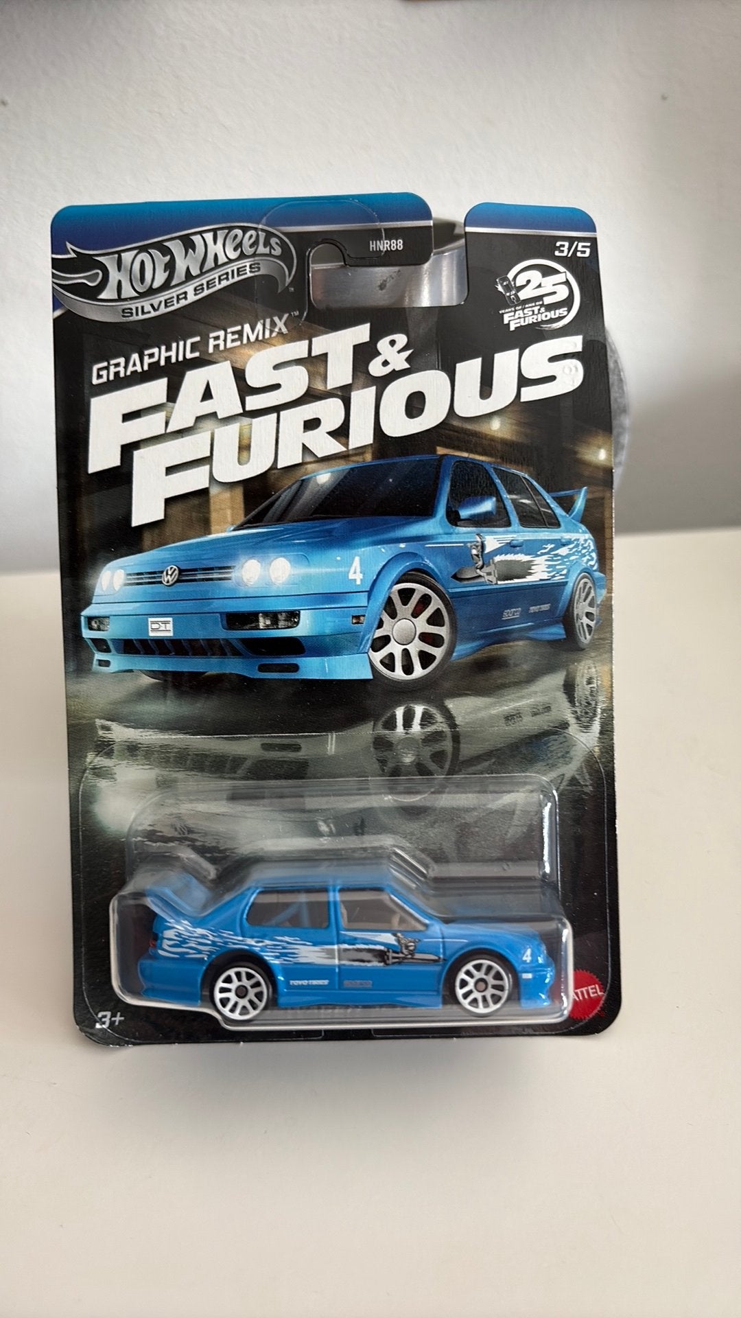 Hot Wheels Volkswagen Jetta MK3 F&F 1/64, Hobby en Vrije tijd, Modelauto's | Overige schalen, Ophalen of Verzenden, Nieuw, Auto