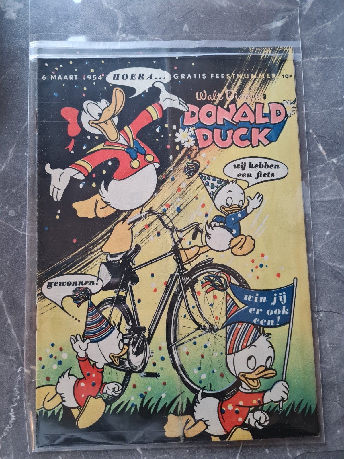 Donald Duck Feestnummer 6 Maart 1954, Boeken, Eén stripboek, Ophalen of Verzenden, Gelezen, Walt Disney