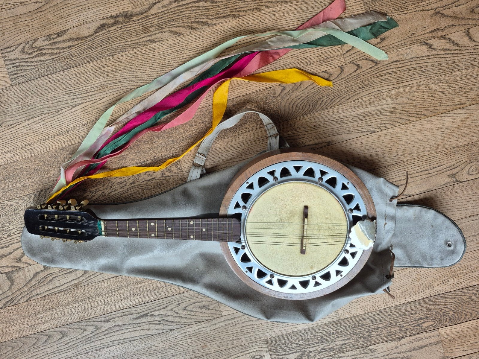 Originele Mandoline Banjo 8 snaren- Marius, Muziek en Instrumenten, Snaarinstrumenten | Banjo's, Ophalen, Gebruikt