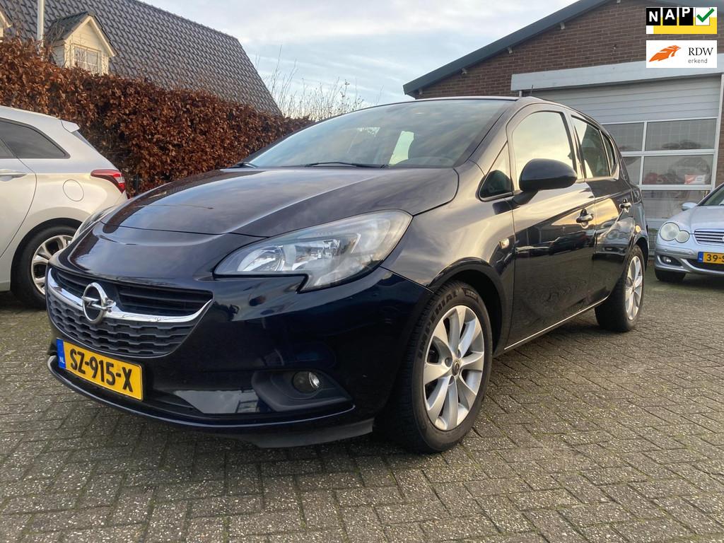 Opel Corsa 1.4 Favourite Bj 2018 85.278 km nap, Cruise, Airc, Voorwielaandrijving, Gebruikt, Blauw, 49 €/maand