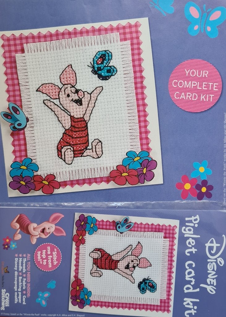 Knorretje (van Winnie de Pooh) met vlinder borduurpakketje, Ophalen, Nieuw, Handborduren, Borduurpakket