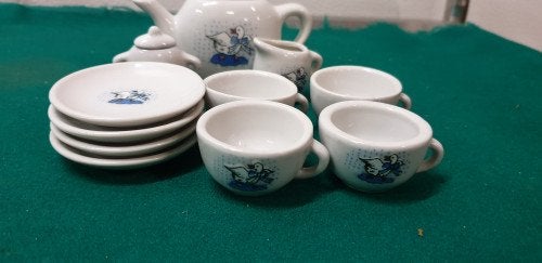 Mini servies witte ganzen,, Antiek en Kunst, Ophalen of Verzenden
