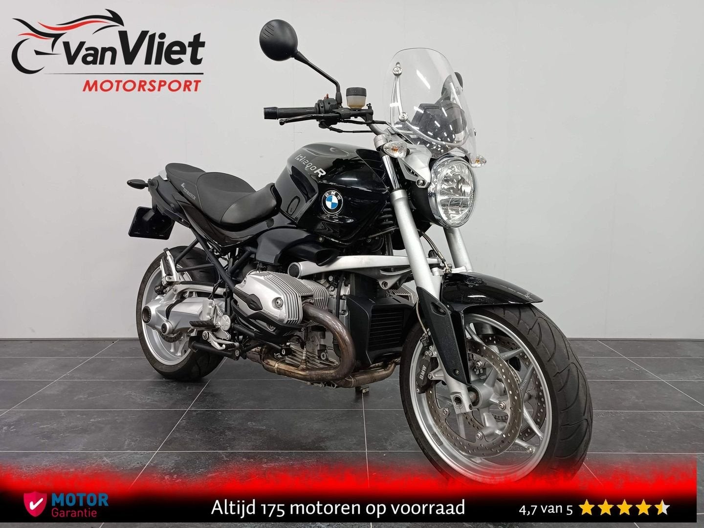 Zeer Mooie Bmw R1200R Zwart 2008 R 1200 R Zie Foto\'s.!, Motoren, 2 cilinders, Bedrijf, Toermotor, Onbekend