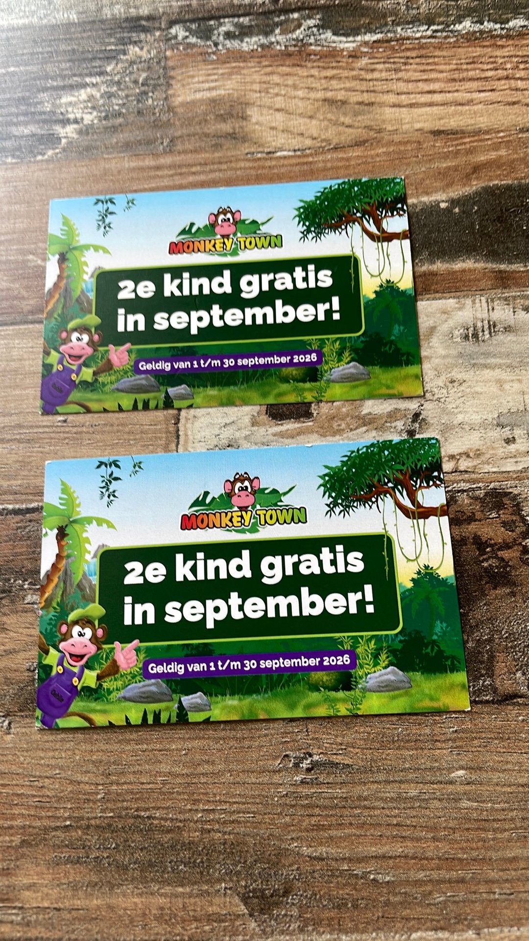 Monkey town tickets, Ophalen of Verzenden, Zegels, Bonnen of Punten