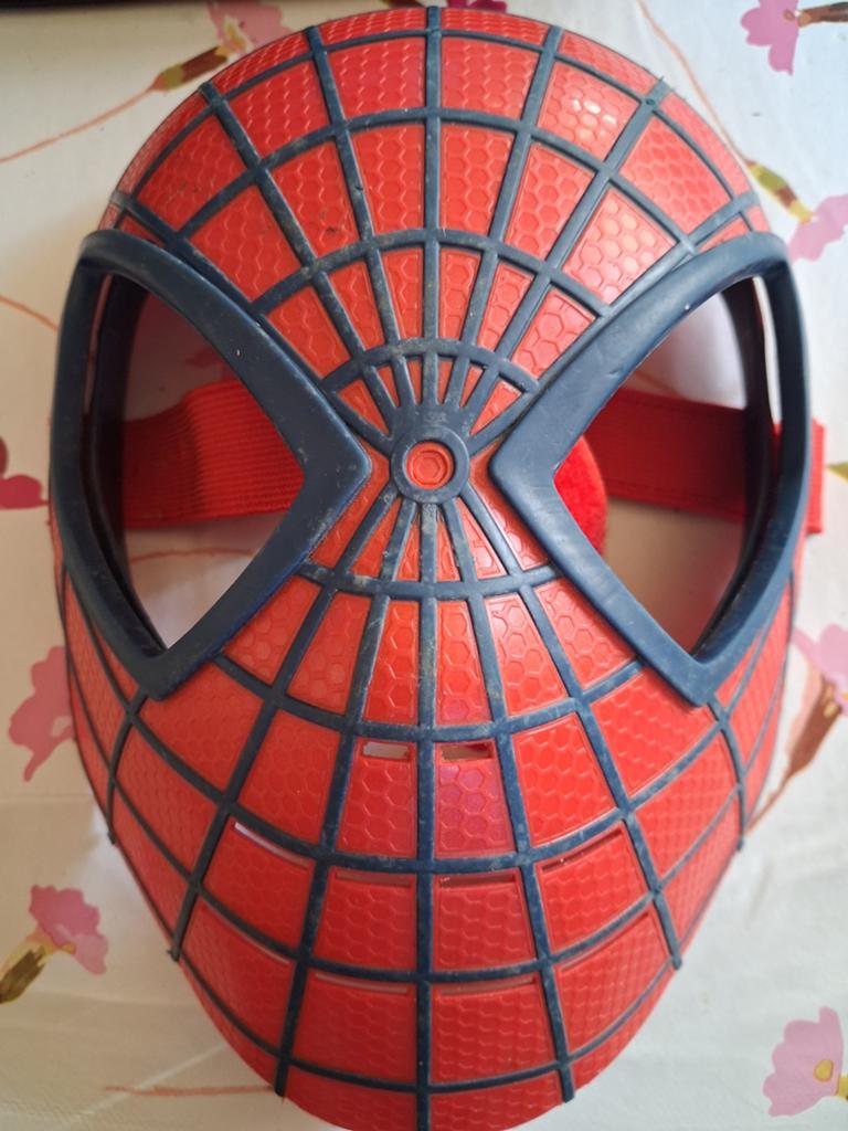 The Amazing Spider-Man Hero Masker, Ophalen of Verzenden, Zo goed als nieuw, Handschoenen, Hoed of Pet