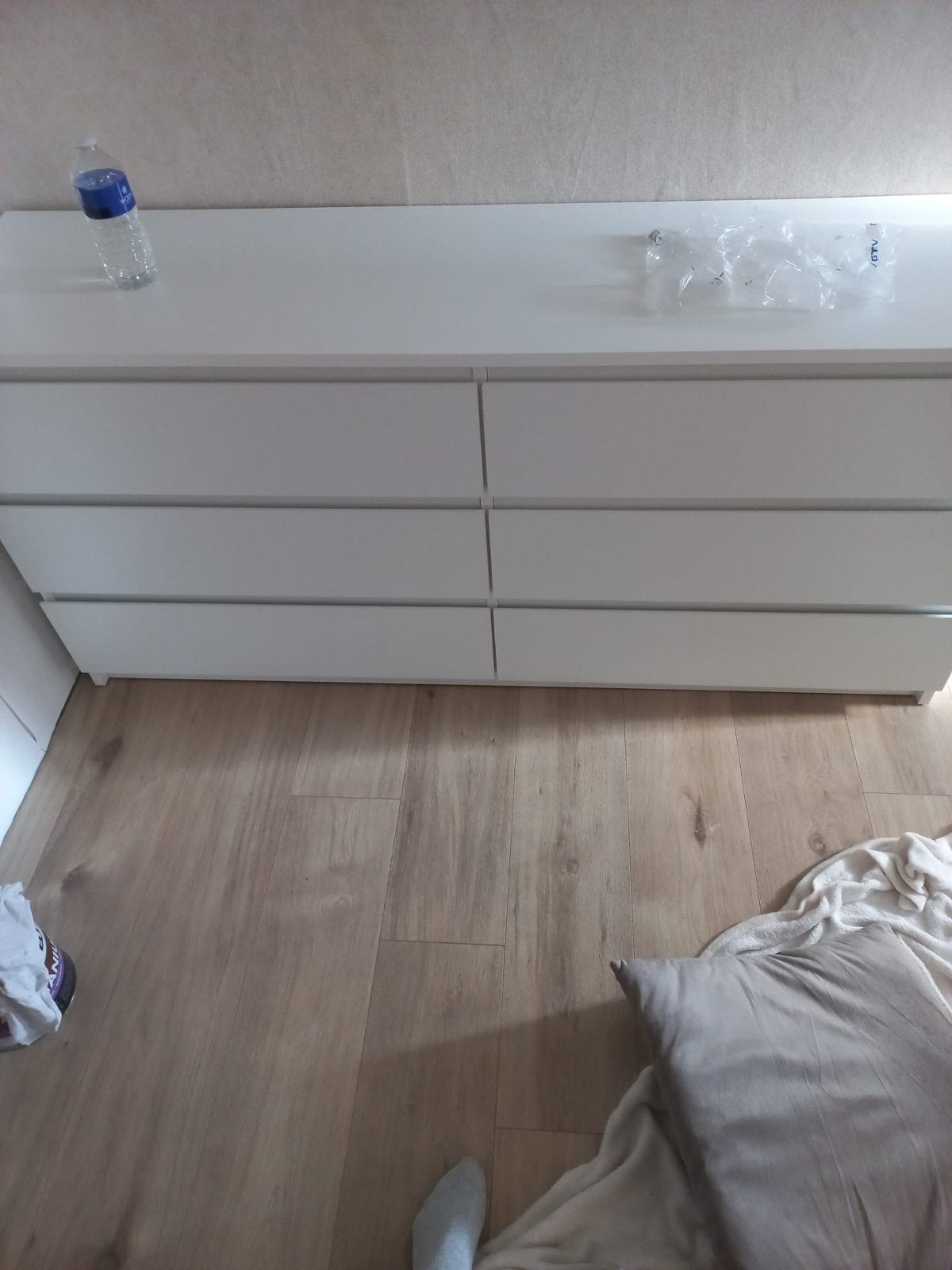 TANGE Ladekast wit met 6 laden (B153xH72), Huis en Inrichting, Kasten | Ladekasten, Ophalen, Overige materialen, Gebruikt, 5 laden of meer