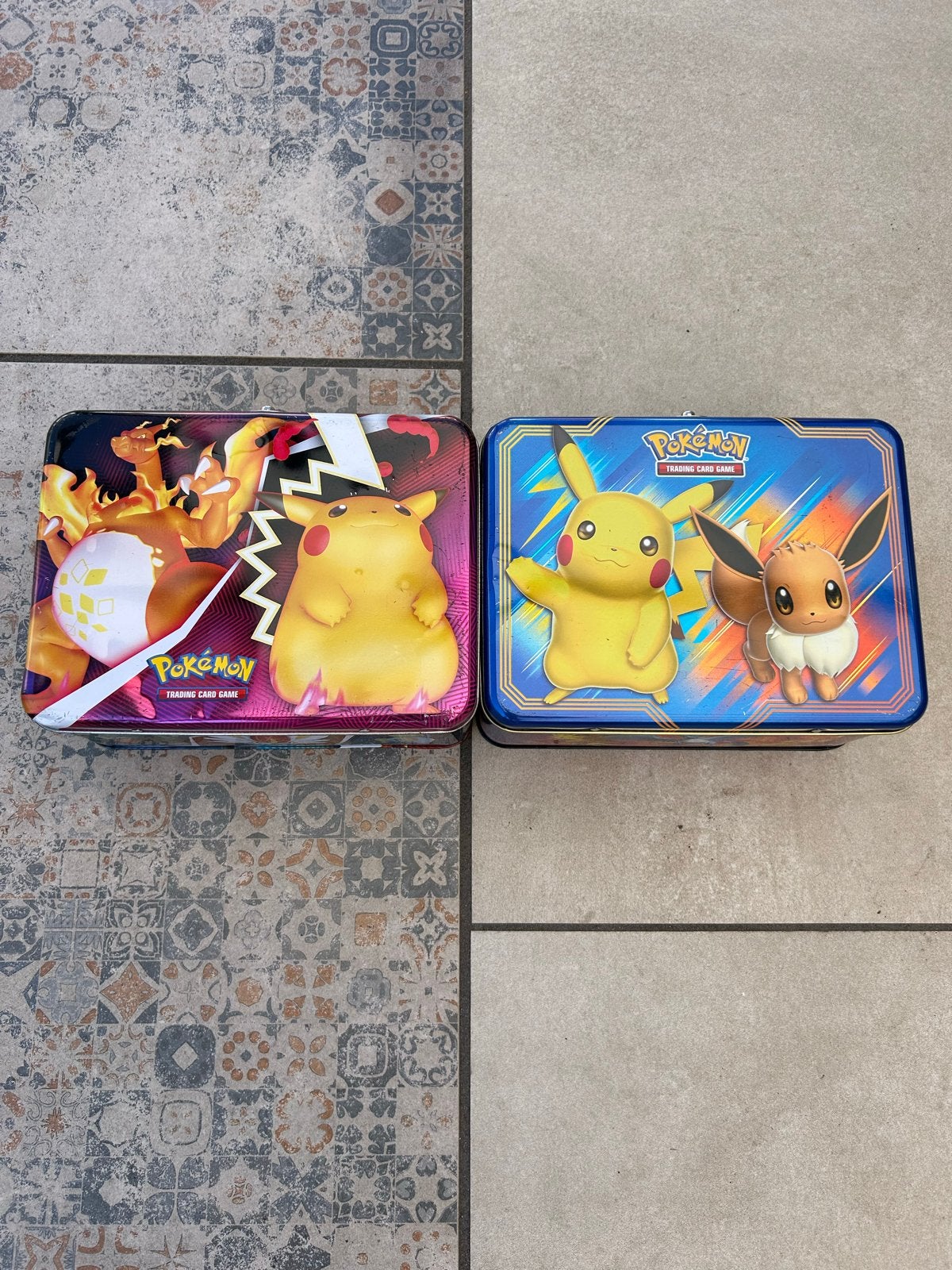 Pokémon - Pikachu, Eevee, Charizard - lege chest, Ophalen of Verzenden, Gebruikt, Overige typen