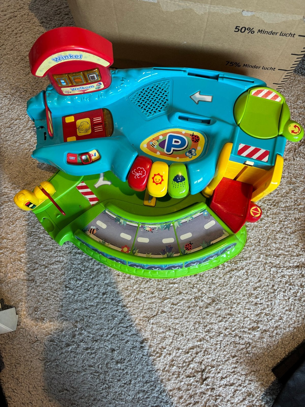 VTech Toet Toet Auto Garage met wegdelen, Ophalen of Verzenden, Gebruikt