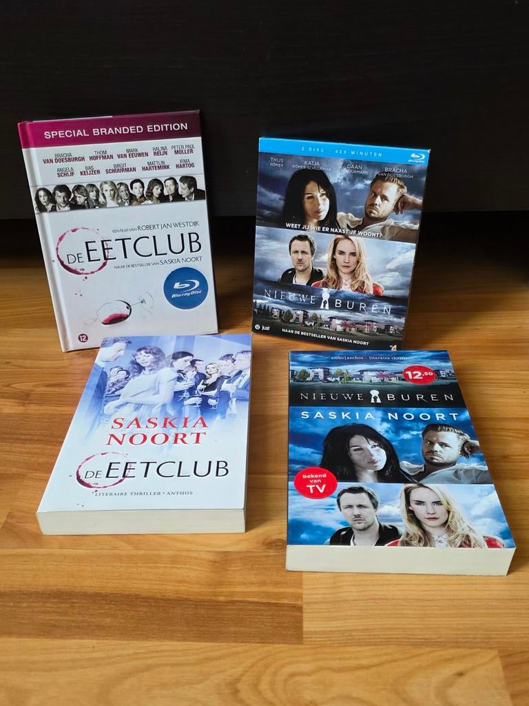 boek + blu ray Nieuwe Buren Eetclub Saskia Noort, Ophalen, Zo goed als nieuw, Saskia Noort