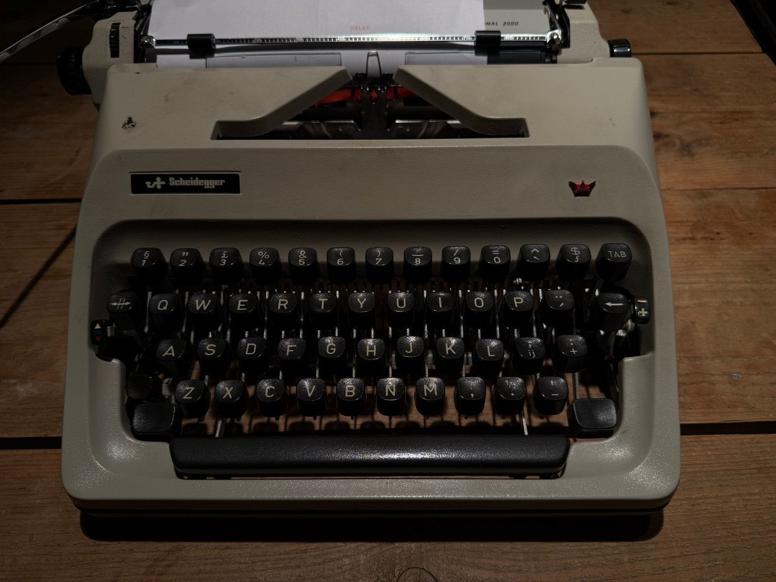 Typemachine Scheidegger uit jaren 70, Ophalen of Verzenden