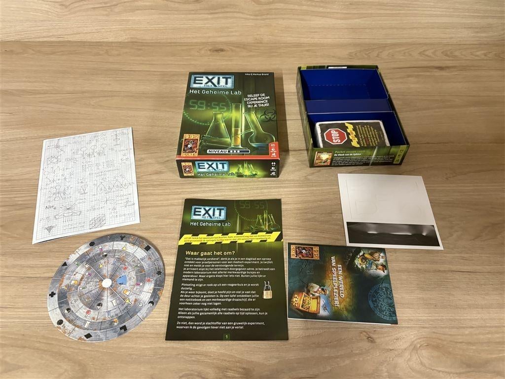 exit het spel het geheime lab [3362], Verzenden, Zo goed als nieuw