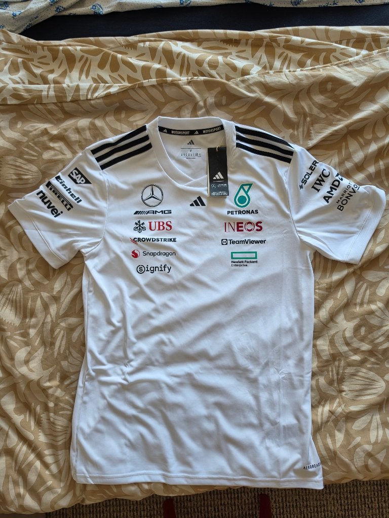 Nieuw Mercedes F1 Shirt Wit - Maat M, Maat 48/50 (M), Wit, Nieuw, Ophalen of Verzenden