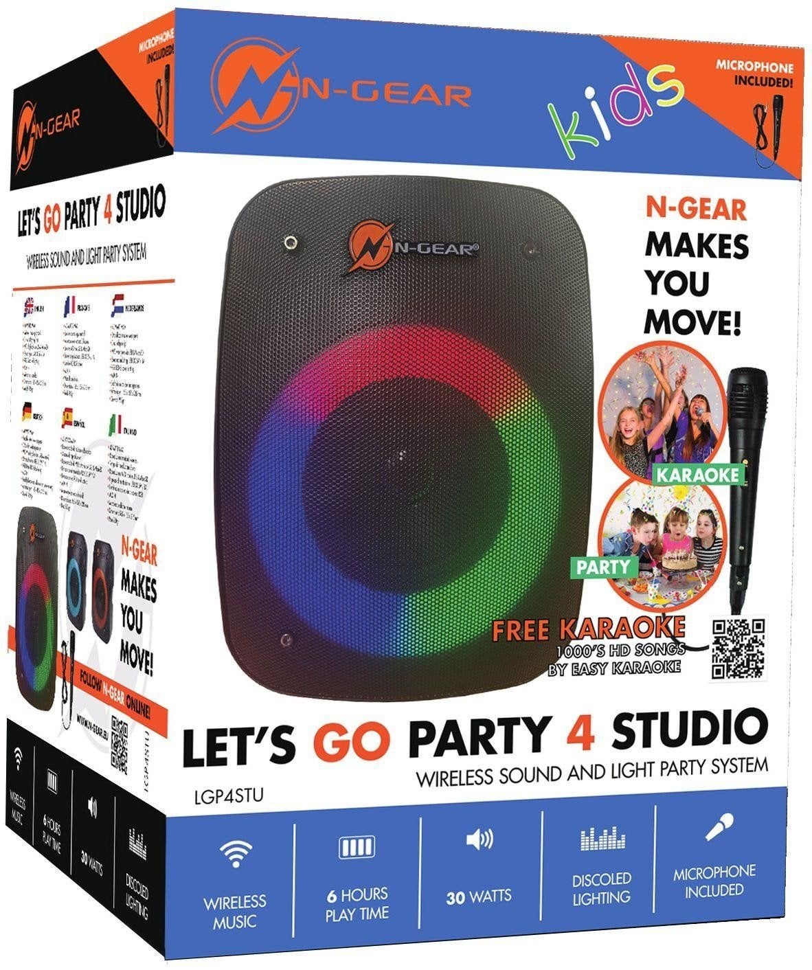 N-GEAR Let's Go Party 4 Studio Draadloos Party Systeem NIEUW, Ophalen, Nieuw, Complete set