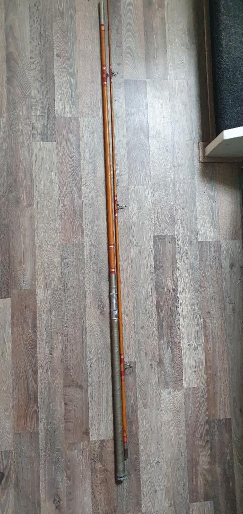 Bamboe hengel 4meter, Ophalen, Gebruikt, Werphengel