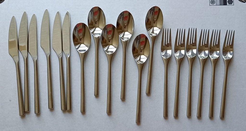 Iittala Finland 'Artik' Bestekset 6 Persoons (18 stuks), Ophalen of Verzenden, Gebruikt, Rvs of Chroom, Bestekset