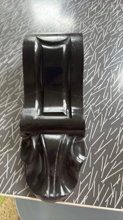 Zwart marmeren schouw element/ornament, Antiek en Kunst, Ophalen