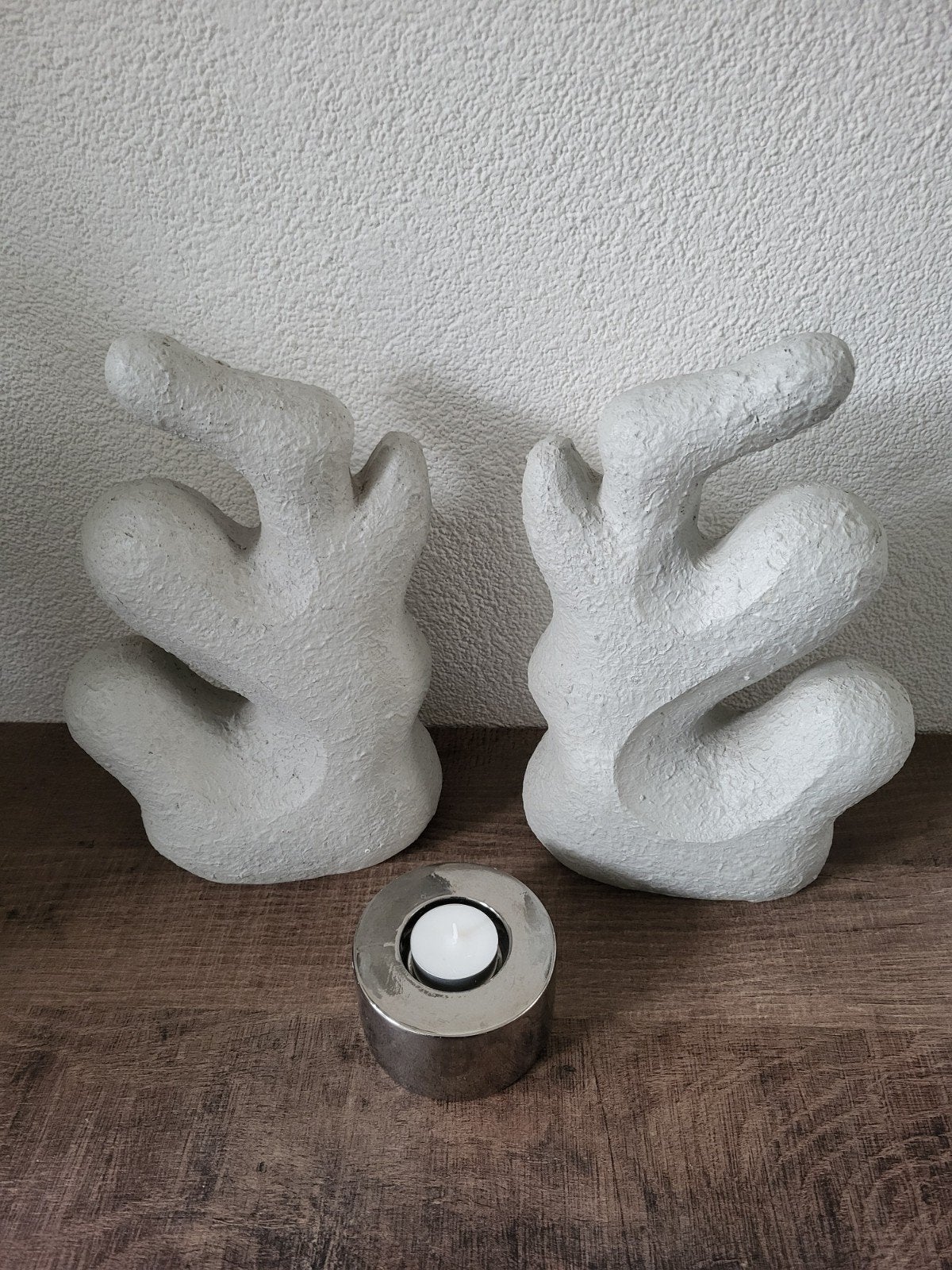 Decoratieve sculpturen set - Abstracte kunst, Overige materialen, Ophalen of Verzenden, Zo goed als nieuw, Modern