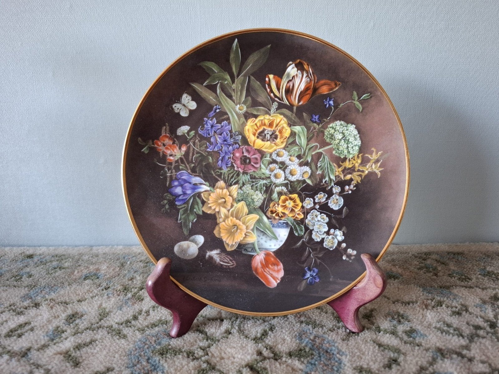 Handgeschilderd bord, Ophalen of Verzenden