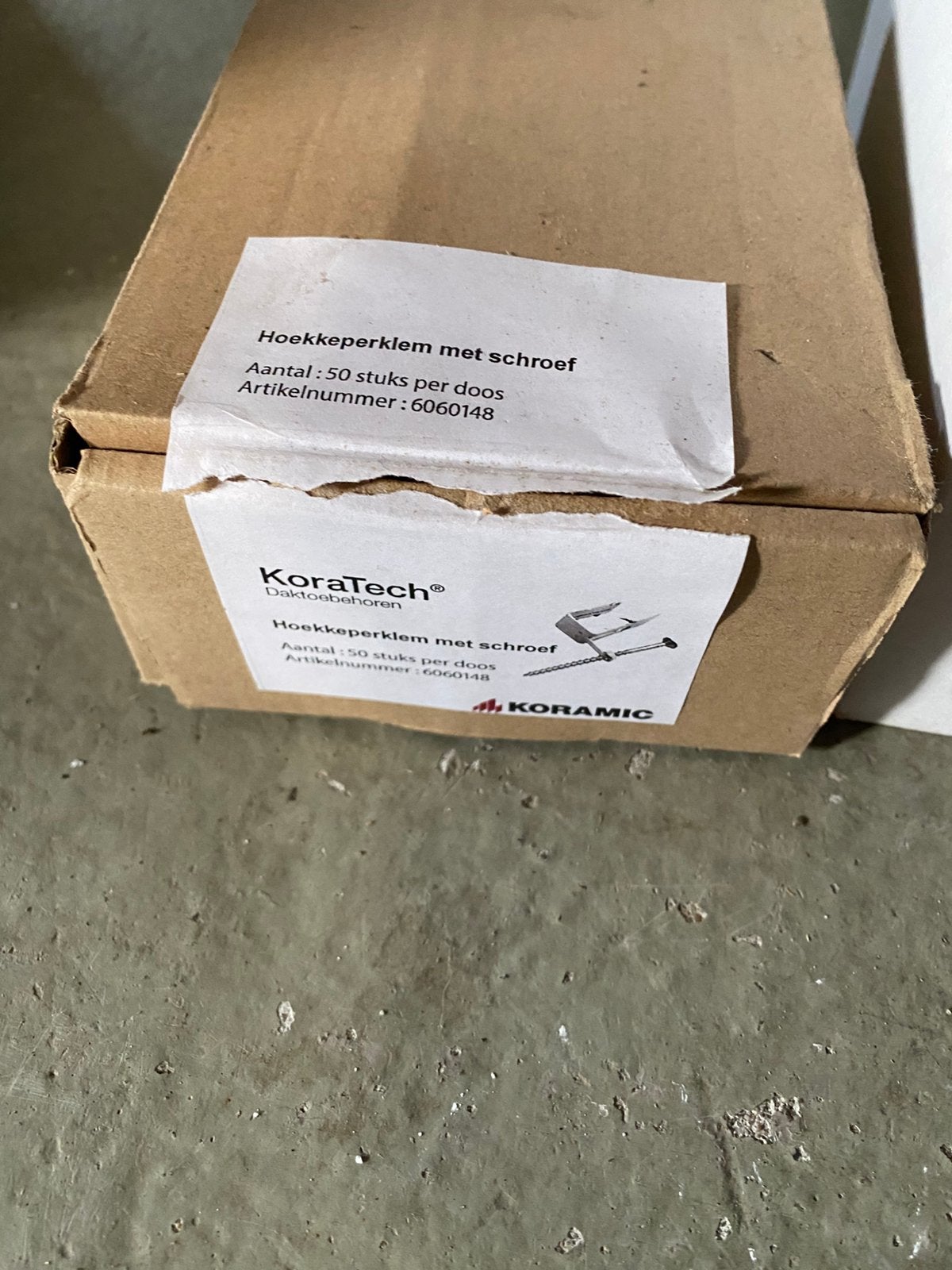 Hoekkeperklem met schroef, Ophalen, Doos, Minder dan 35 cm, Minder dan 50 cm