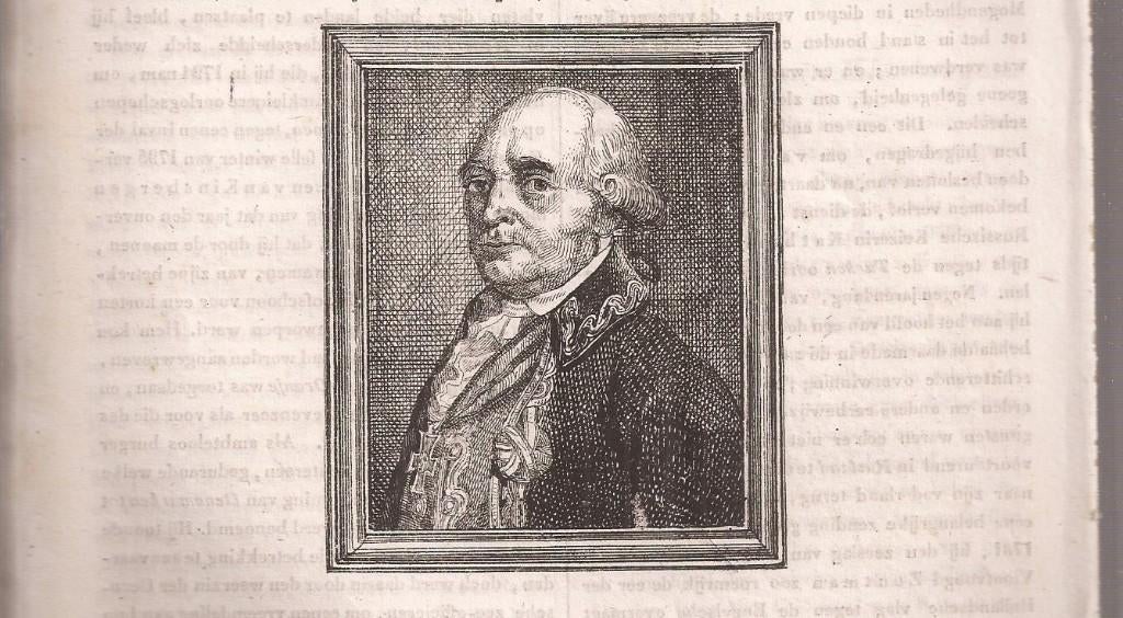 Portret Jan Hendrik van Kinsbergen Houtgravure 1838, 1800 - 1899, Portret, Ophalen of Verzenden, 7 cm