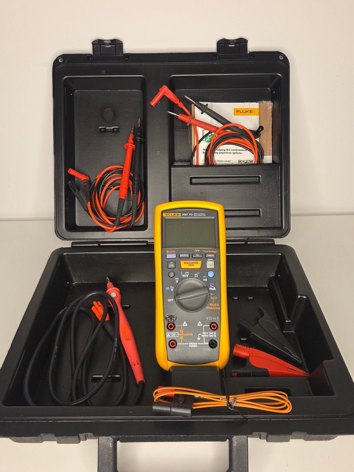 FLUKE 1587fc

1587 FC

INSULATION MULTIMETER, Doe-het-zelf en Verbouw, Ophalen, Zo goed als nieuw, Multimeter