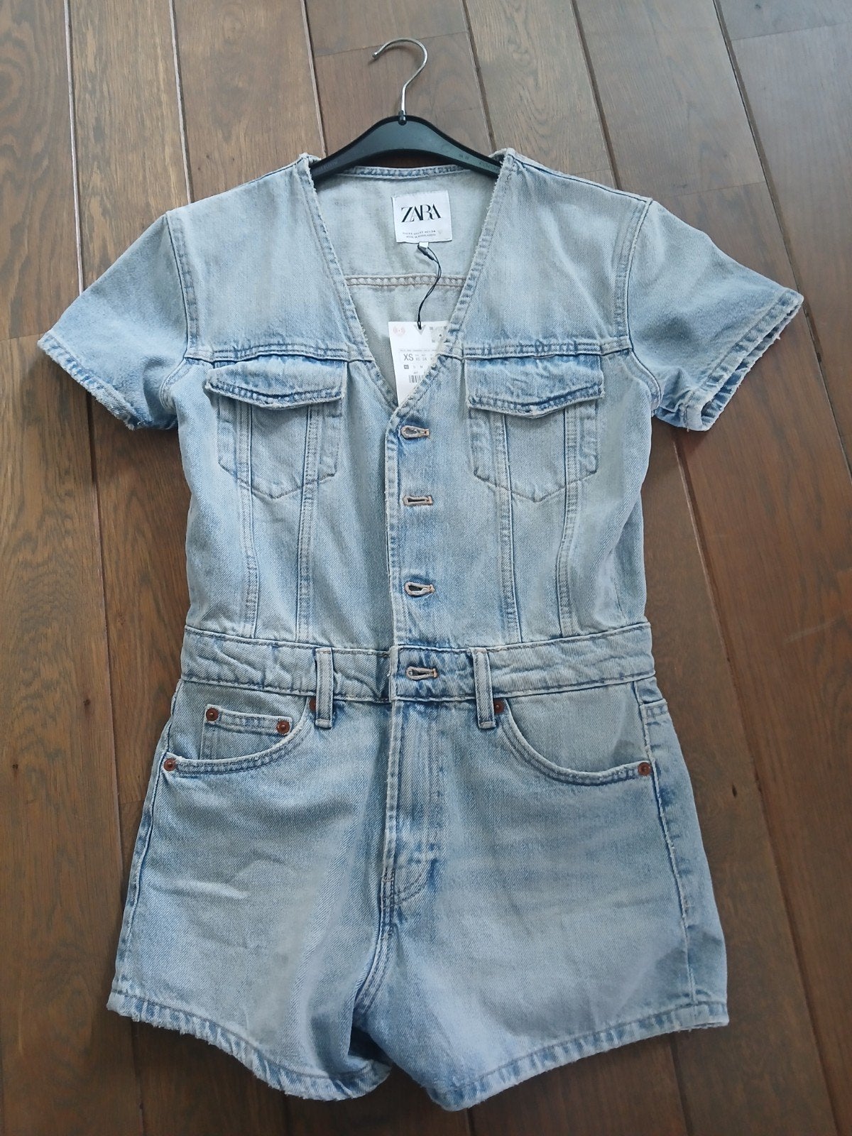 Zara spijker jumpsuit!mt XS, Kleding | Dames, Jumpsuits, Ophalen of Verzenden, Nieuw, Maat 34 (XS) of kleiner, Blauw