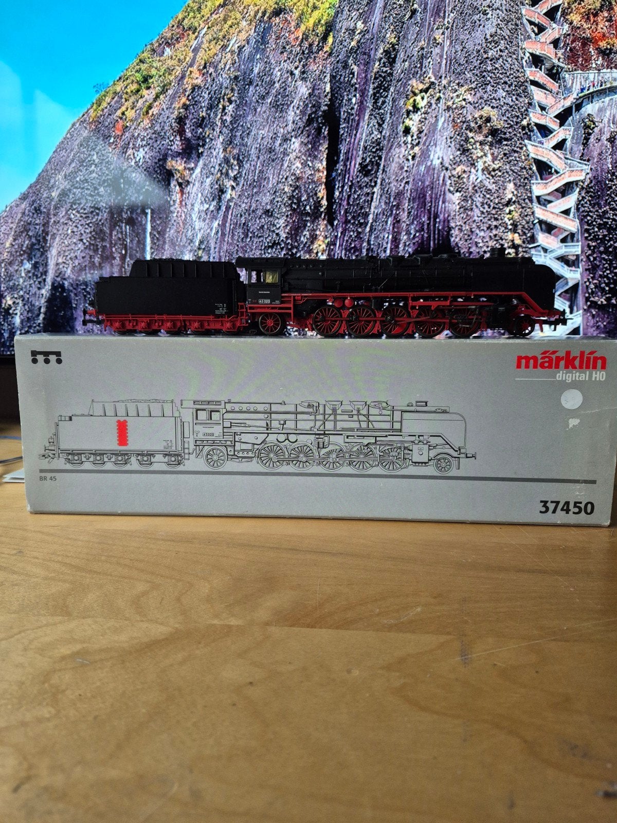 Märklin BR 45 Stoomlocomotief - Digitaal H0 37450, Hobby en Vrije tijd, Modeltreinen | H0, Ophalen of Verzenden