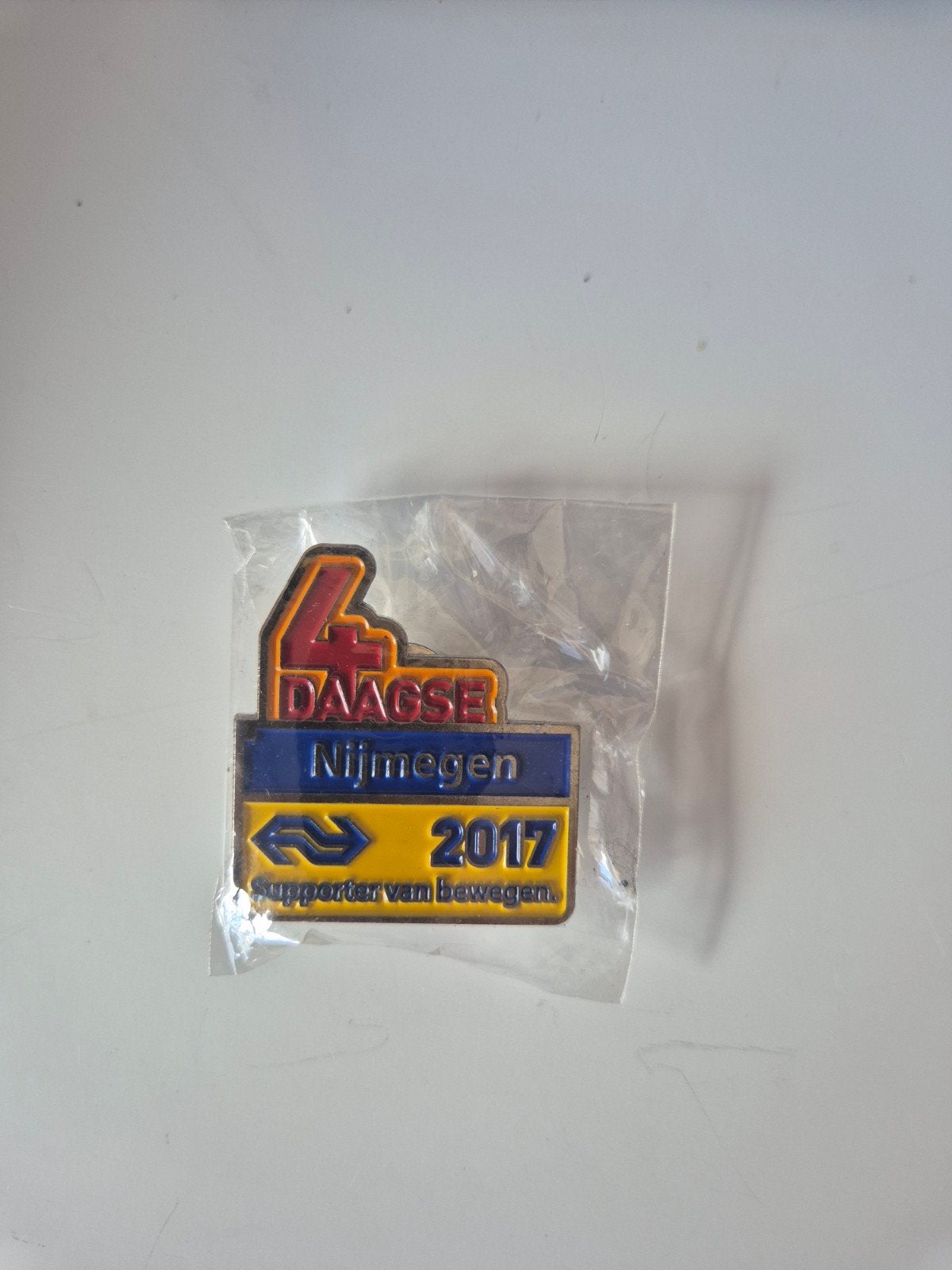 4 Daagse Nijmegen 2017 NS Speldje Supporter van Bewegen, Ophalen of Verzenden, Nieuw, Overige onderwerpen, Speldje of Pin