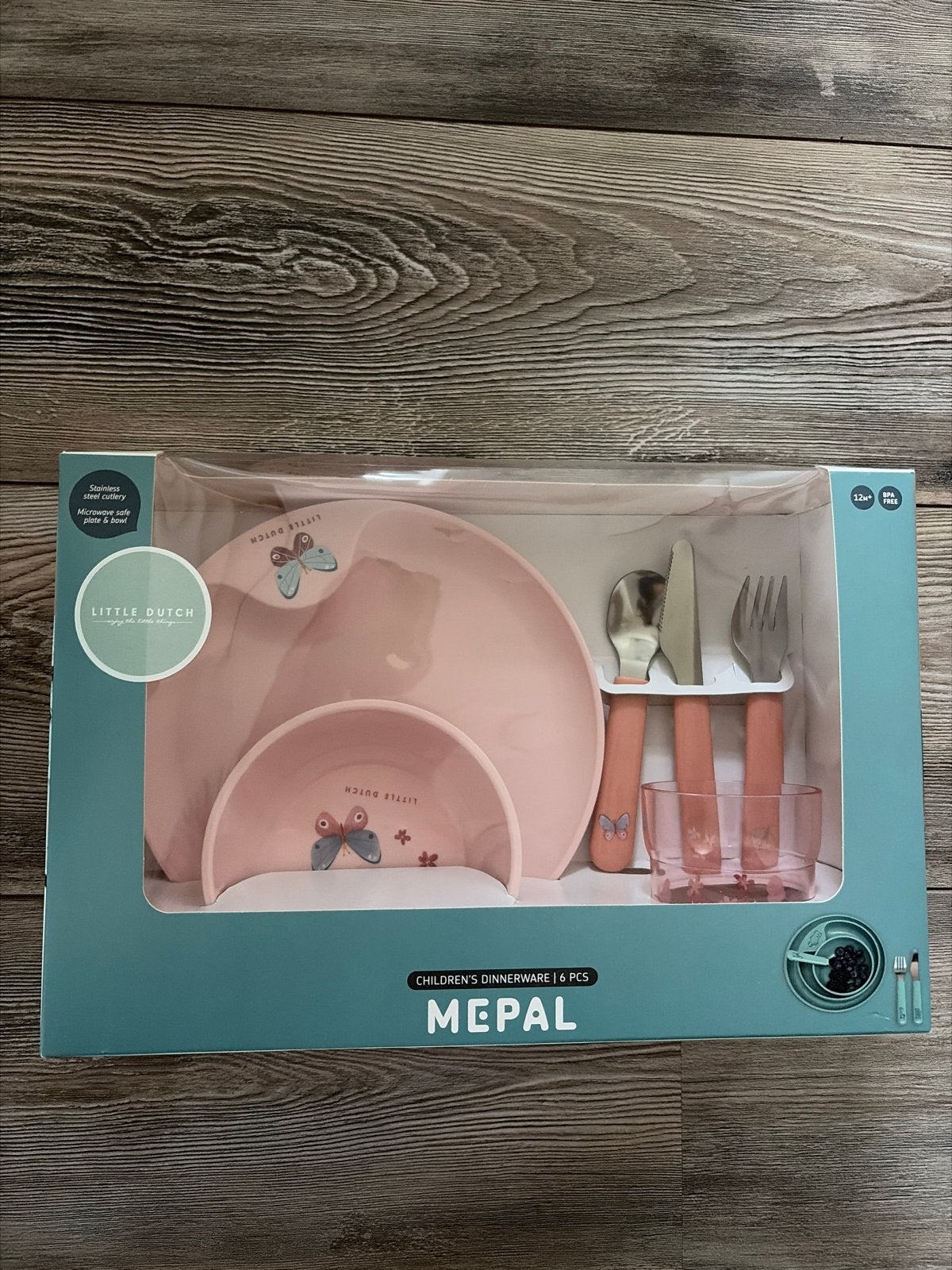 Little Dutch x Mepal Kinderservies Set - Vlinders Roze, Ophalen, Nieuw
