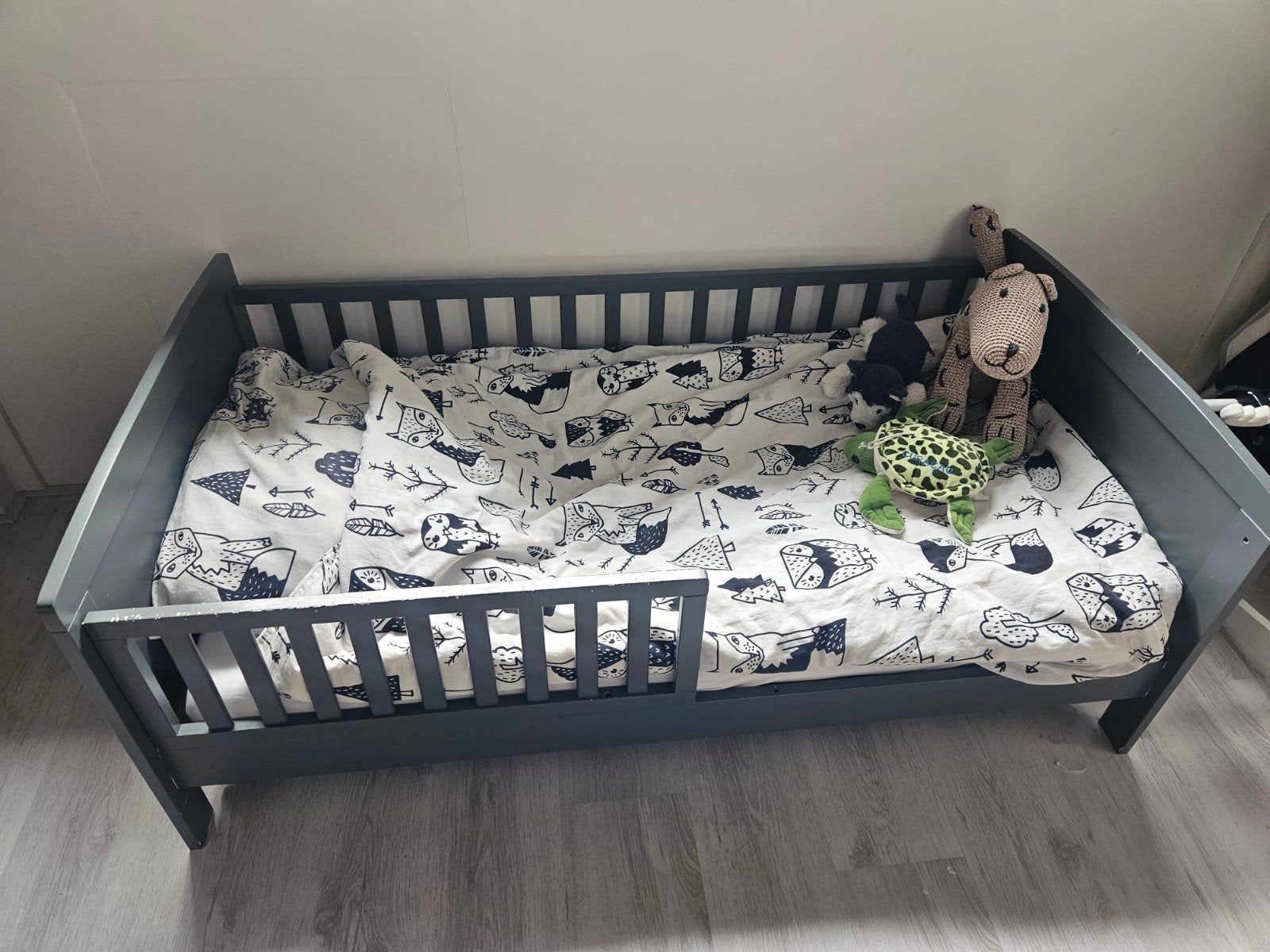 Peuterbed met matras en lade, Gebruikt, 70 tot 85 cm, 140 tot 160 cm, Ophalen