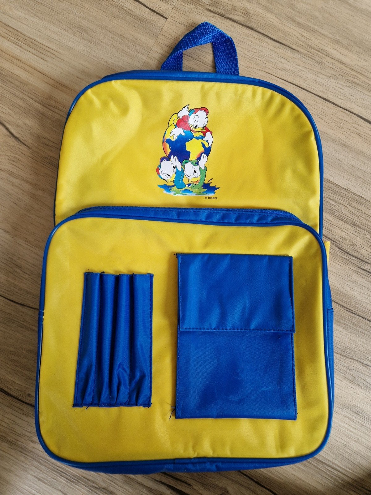 Leuke Disney Kwik, Kwek en Kwak rugtas, Rugtas, Geel, Ophalen of Verzenden, 30 tot 40 cm