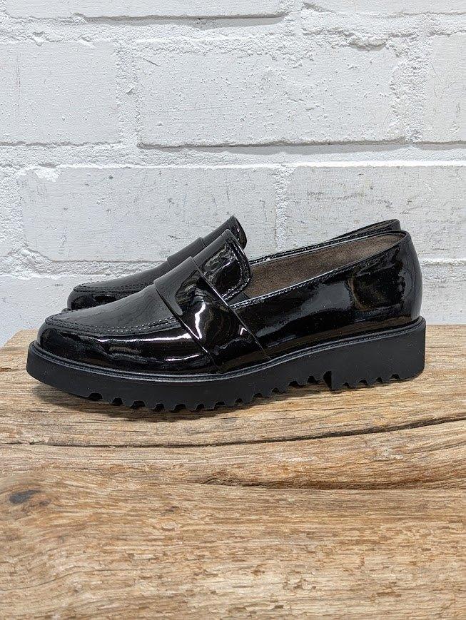 Paul Green - Prachtige lakleren loafers maat 39 - Nieuw €170, Zwart, Nieuw, Ophalen of Verzenden, X