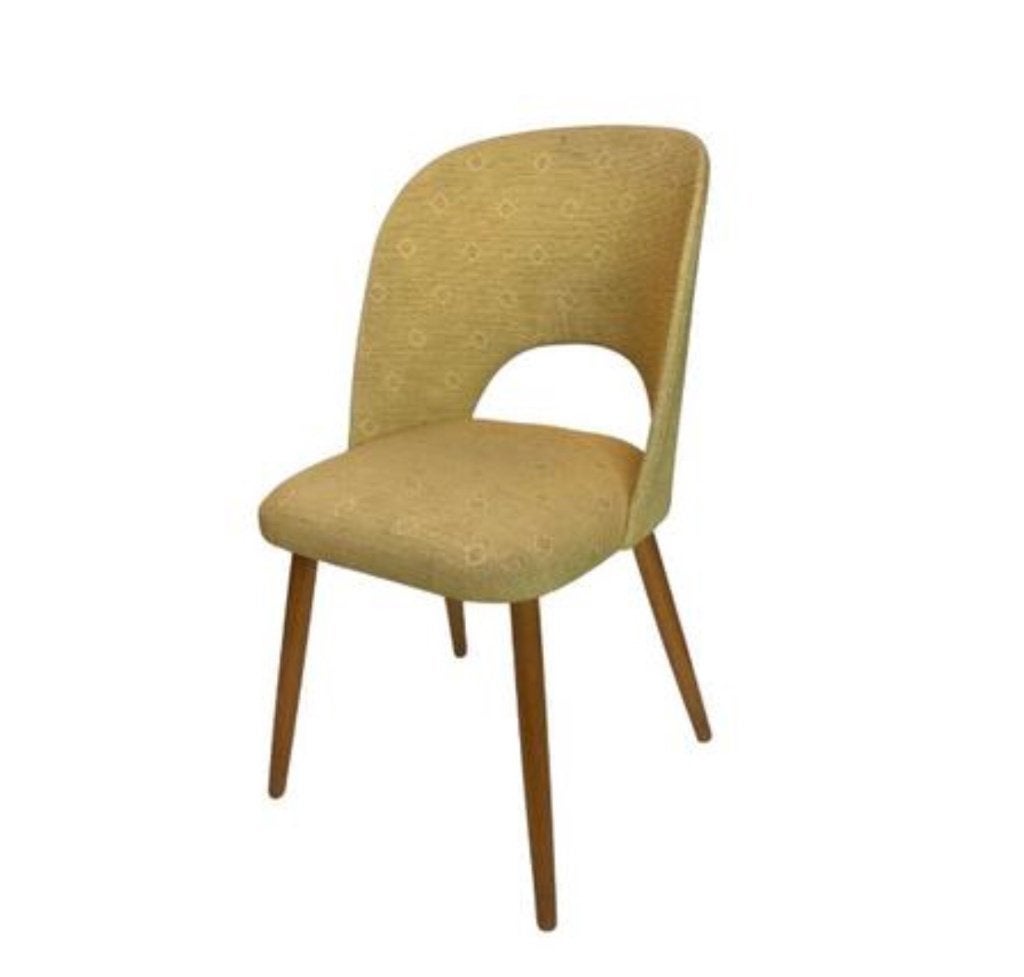 Retro vintage gestoffeerd bijzet stoel met kussen, Ophalen, Overige kleuren, Vintage, Zo goed als nieuw