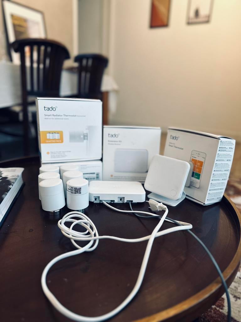 Tado set - 6 radiatorknop + extension kit, Doe-het-zelf en Verbouw, Verwarming en Radiatoren, Minder dan 30 cm, Minder dan 60 cm
