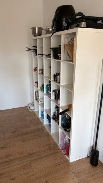 IKEA KALLAX witte vakkenkast – 5x5 vakken, Ophalen, Gebruikt, 50 tot 100 cm, Minder dan 100 cm